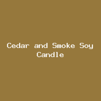 Cedar and Smoke Soy Candle product photo placeholder