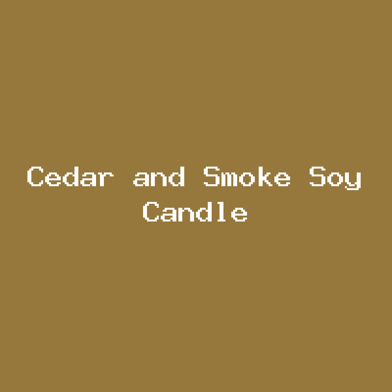 Cedar and Smoke Soy Candle product photo placeholder