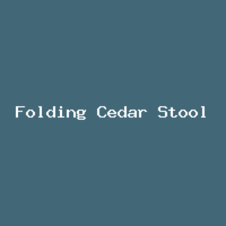 Folding Cedar Stool product photo placeholder