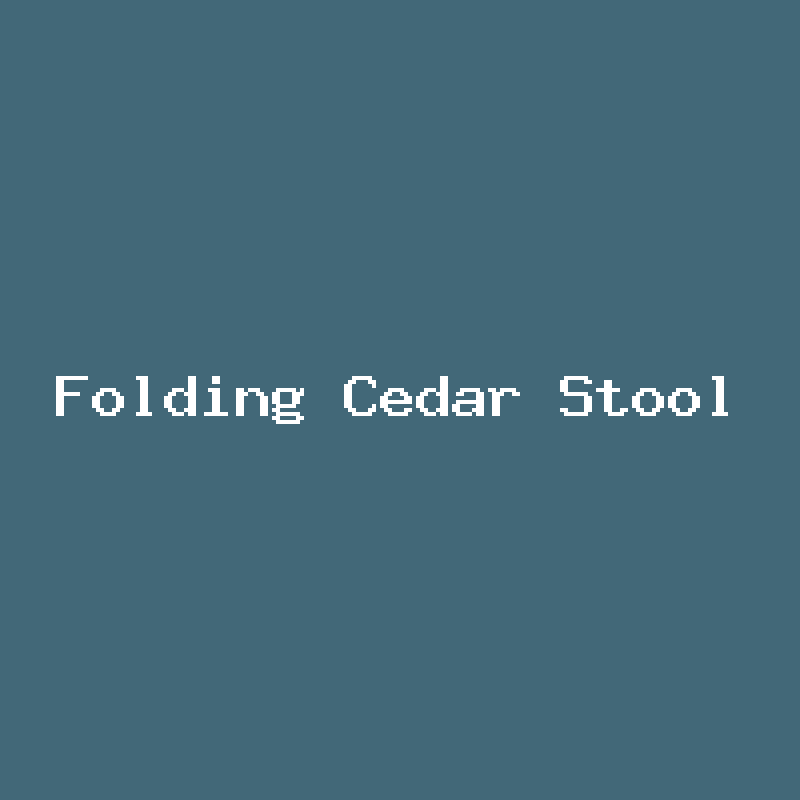 Folding Cedar Stool product photo placeholder
