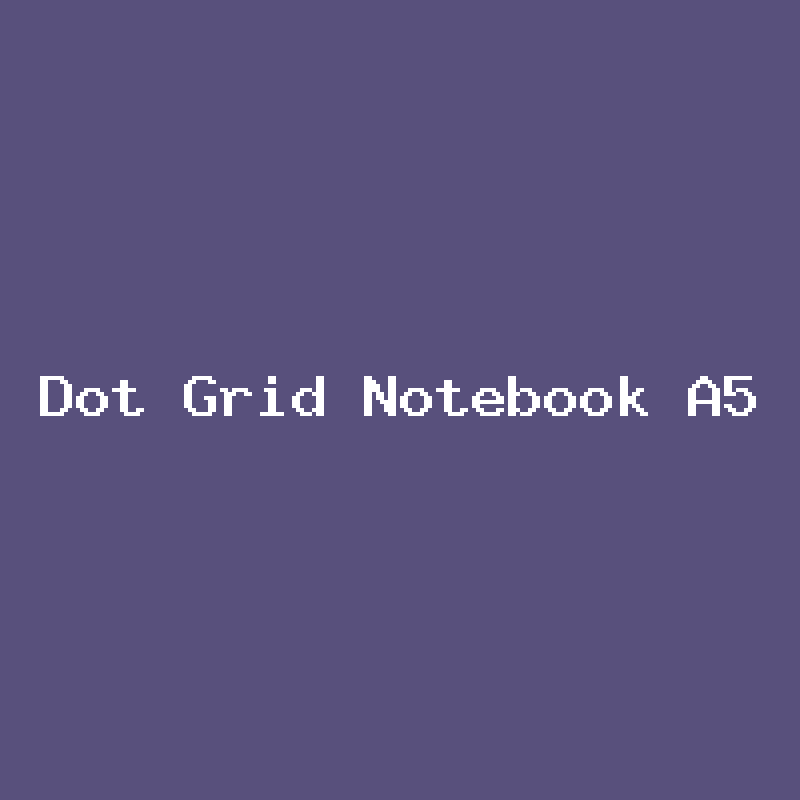 Dot Grid Notebook A5 product photo placeholder